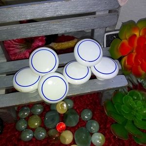 🔵 Laurey Hardware White/Blue Porcelain Color 1.5” Knobs